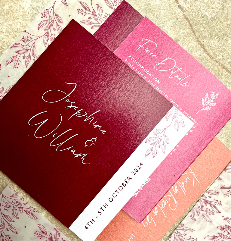 Rustic Bright autumn wedding invitations