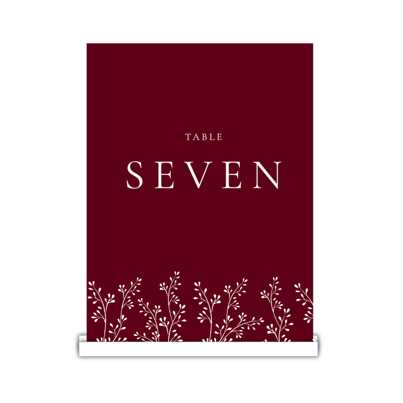 burgundy, welcome sign, seating plan, Table plan, place cards, table numbers