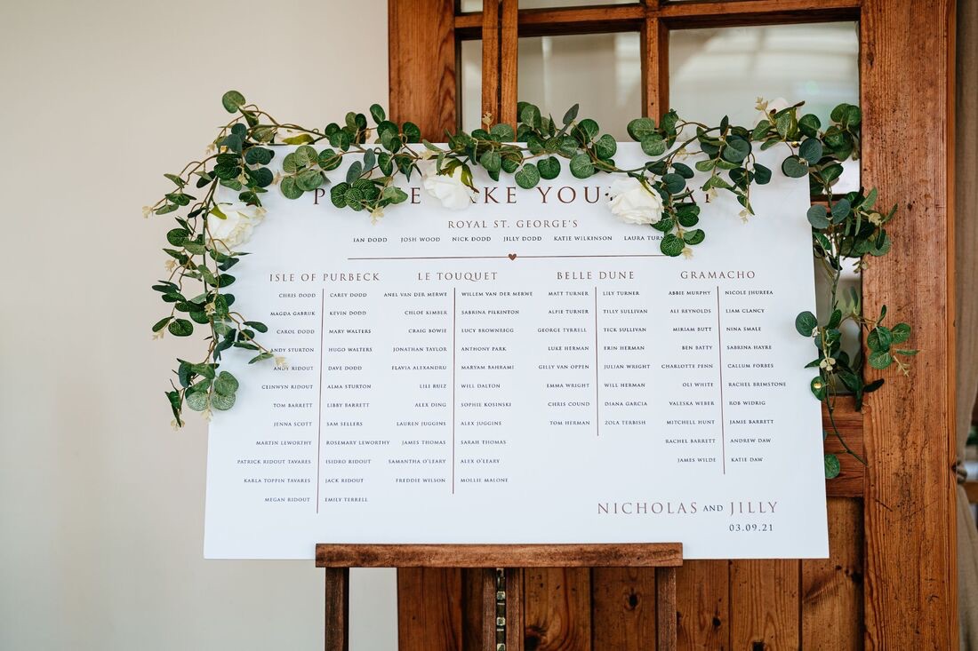 seating plan, barn wedding