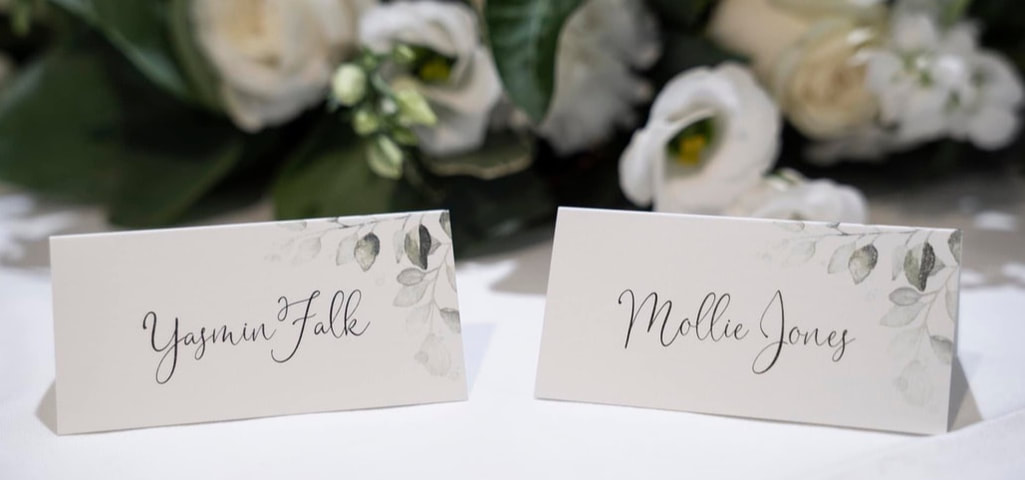 place cards, wedding 
