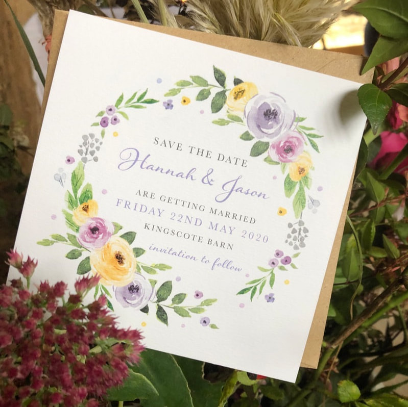 summer wedding stationery