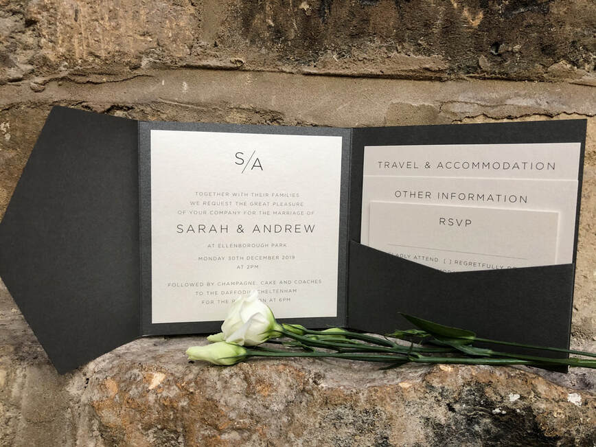 Modern wedding invitations