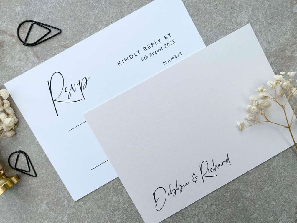 Modern wedding invitations, uk