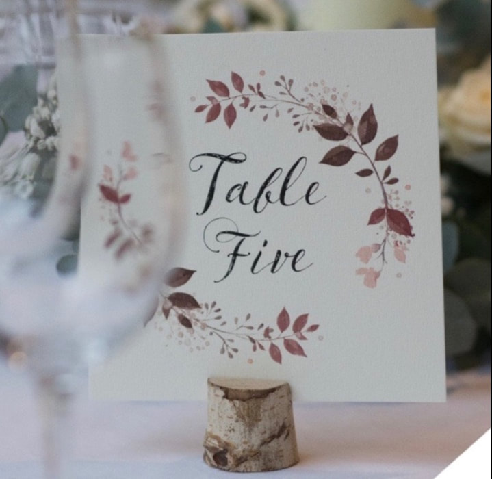 wedding, table numbers