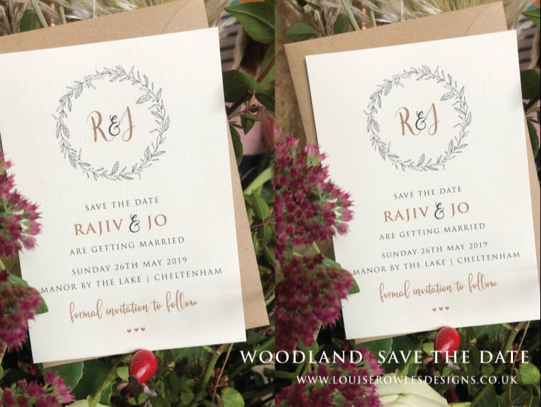Rustic wedding invitations