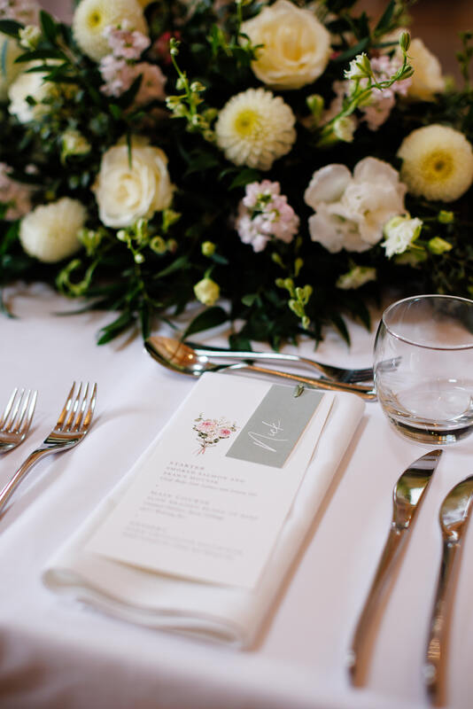 Wedding menu inspiration