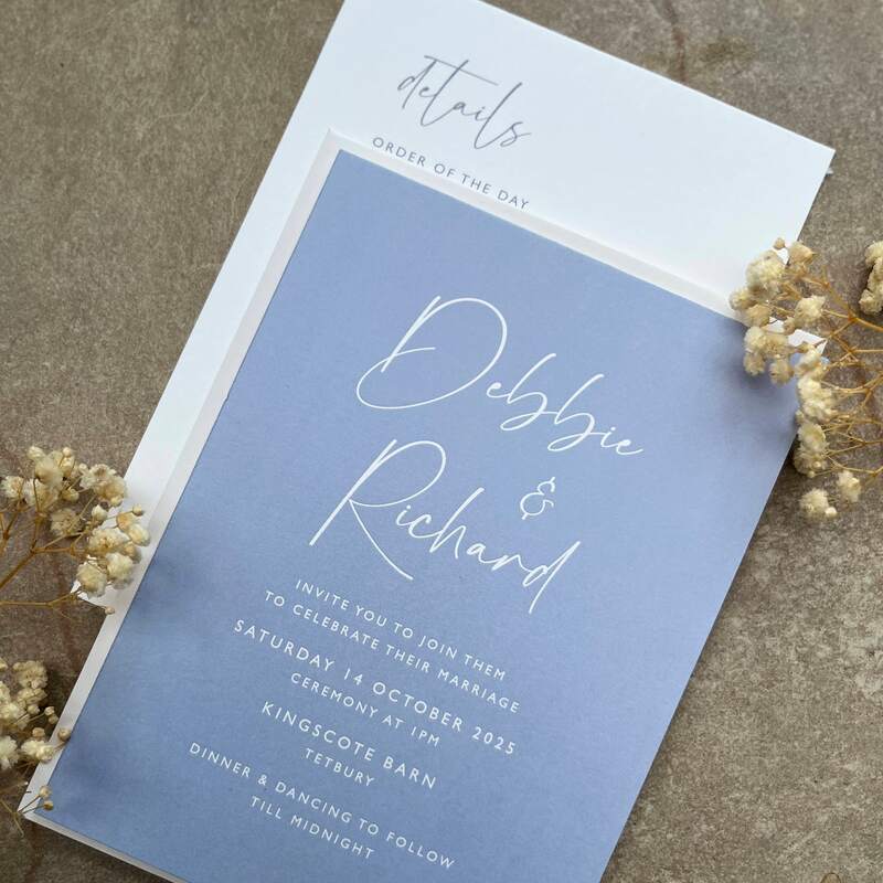 baby blue invites