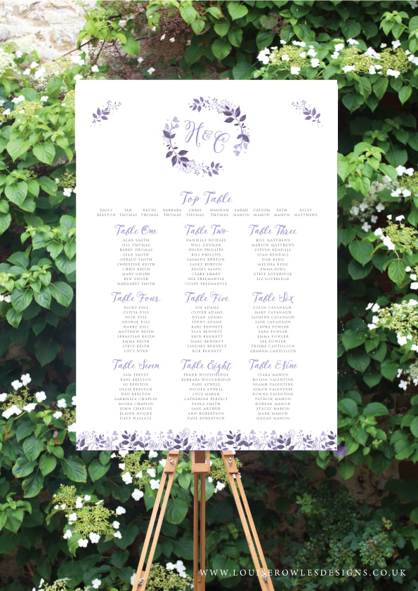 purple seating plan