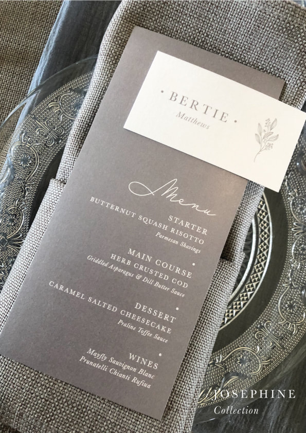 Elegant wedding stationery