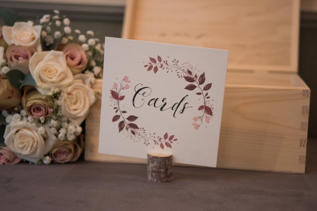 wedding, card sign