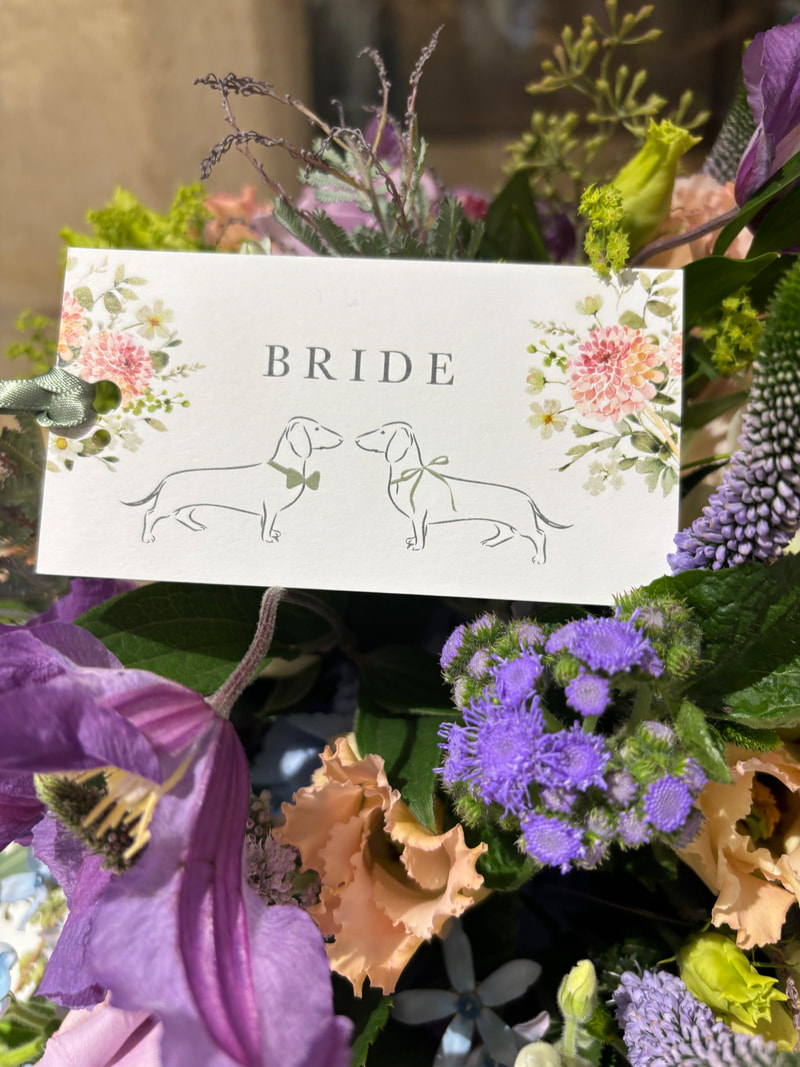 dachshund place cards