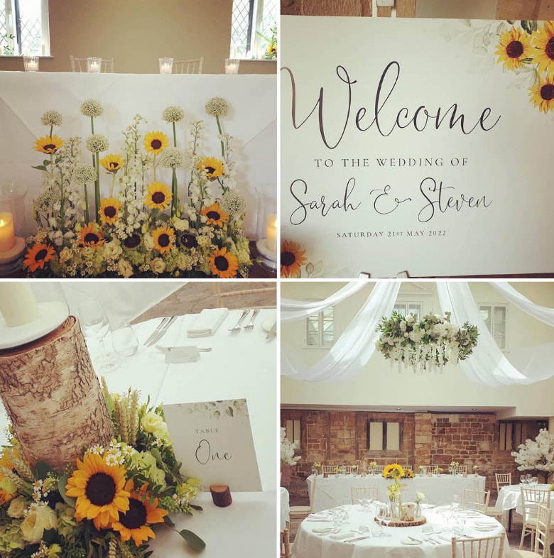 sunflowers, wedding, stationery, sunflower invites