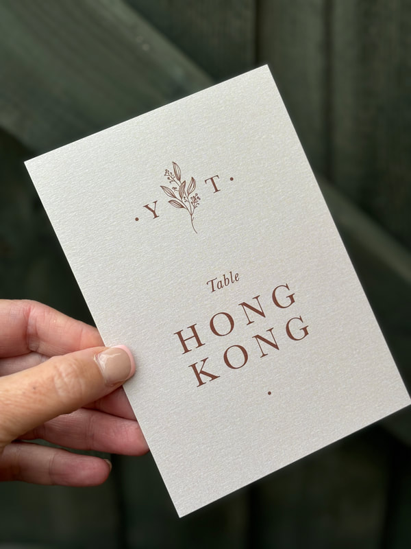 Elegant wedding stationery