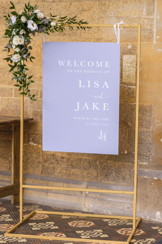 wedding welcome sign, hanging sign